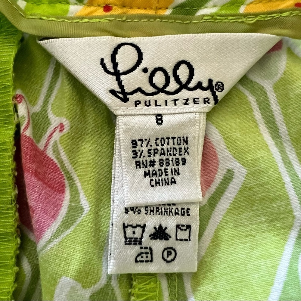 Lilly Pulitzer Pants Lady Bug Floral Womens Vintage - Picture 4 of 4